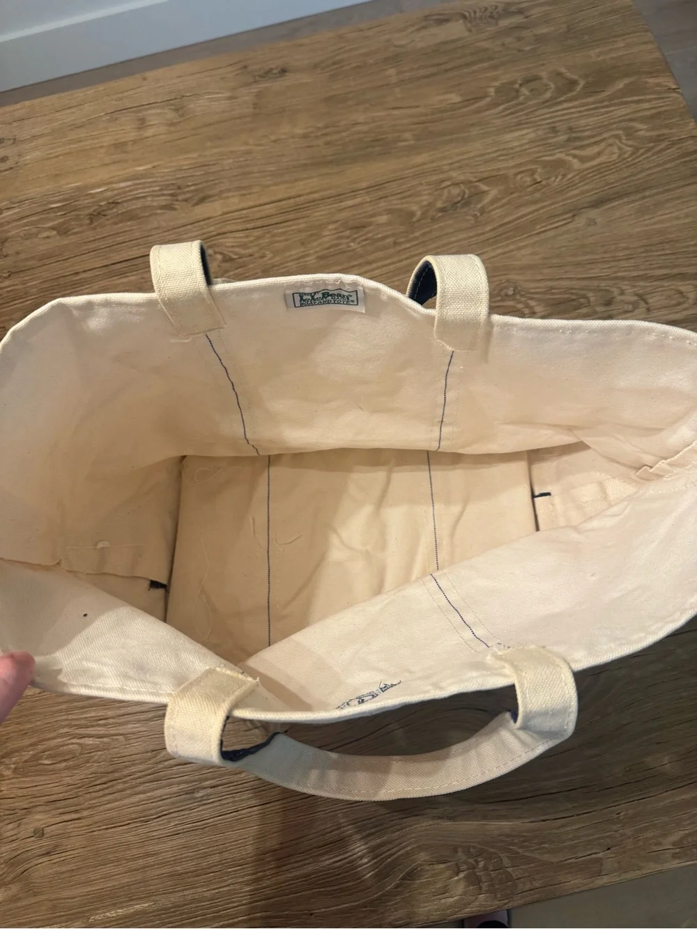 Vintage 80s LL Bean Monogrammed Medium Boat & Tote Bag